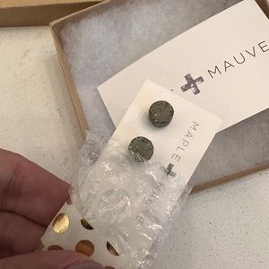 Brand new never worn MAPLE & MAUVE CEMENT EARRINGS